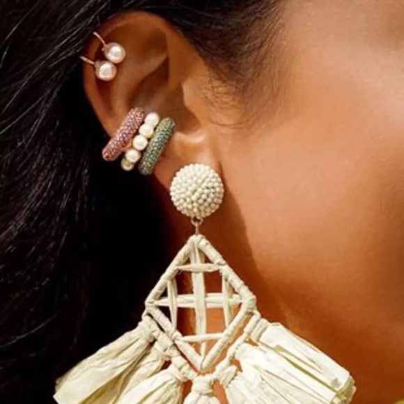 Chic Simplicity Stackable Rhinestone Ear Cuffs - Picture 3 of 6